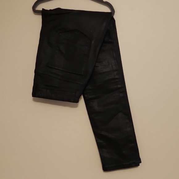 Zara Kids Black Faux Leather Leggings - Picture 2 of 8